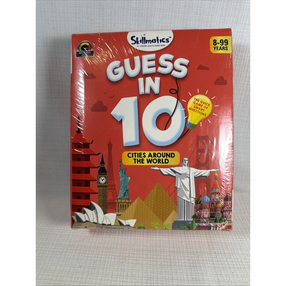 Skillmatics Guess in 10 Cities Around The World Card Game NEW SEALED Geography